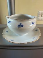 Sauciere rund Kornblumen Muster