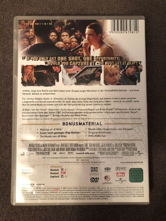 Tutti i DVDs: 8 Mile – Usato da Zollikofen venduto da jde_72zf 1