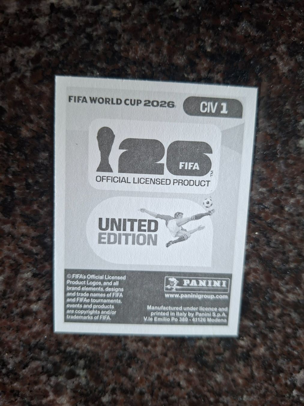 Panini Carte collezionabili: FIFA World Cup 2026 Sticker CIV 1 – Nuovo (secondo la descrizione) da Erlinsbach venduto da pfunky 1