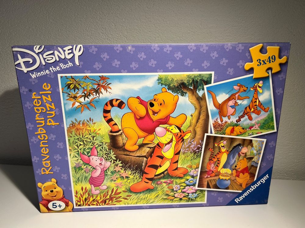🧩 Puzzle Winnie the Pooh - 3x 49 Disney 🧩 (Gebraucht) in Vaduz für CHF ...