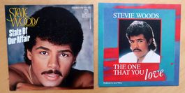 STEVIE WOODS - 2 VINYL SINGLES (NM)