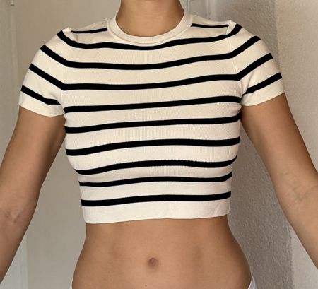 Striped crop top