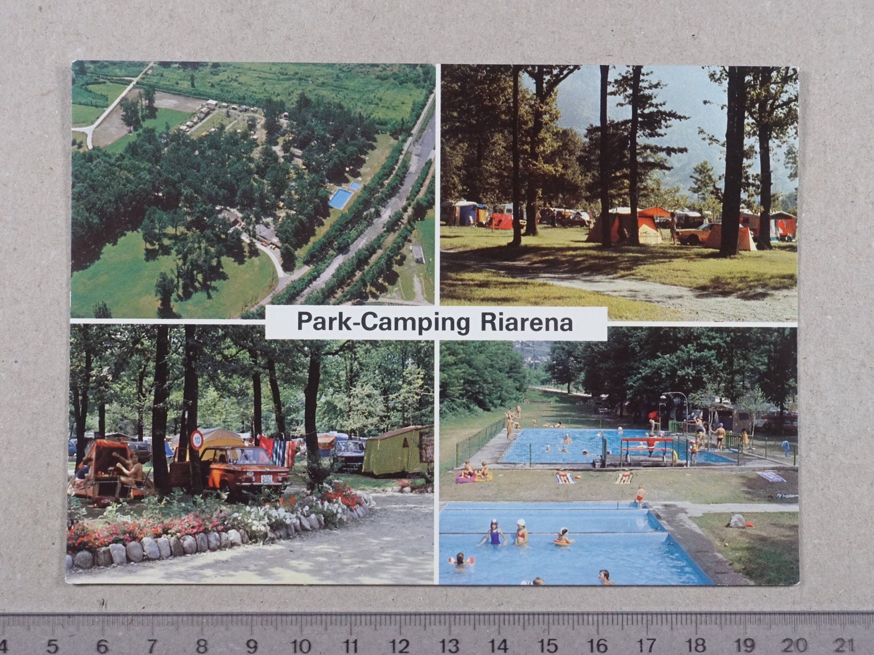Cartoline postali: Park Camping Riarena, Cugnasco – Usato da Lenzburg venduto da fh1