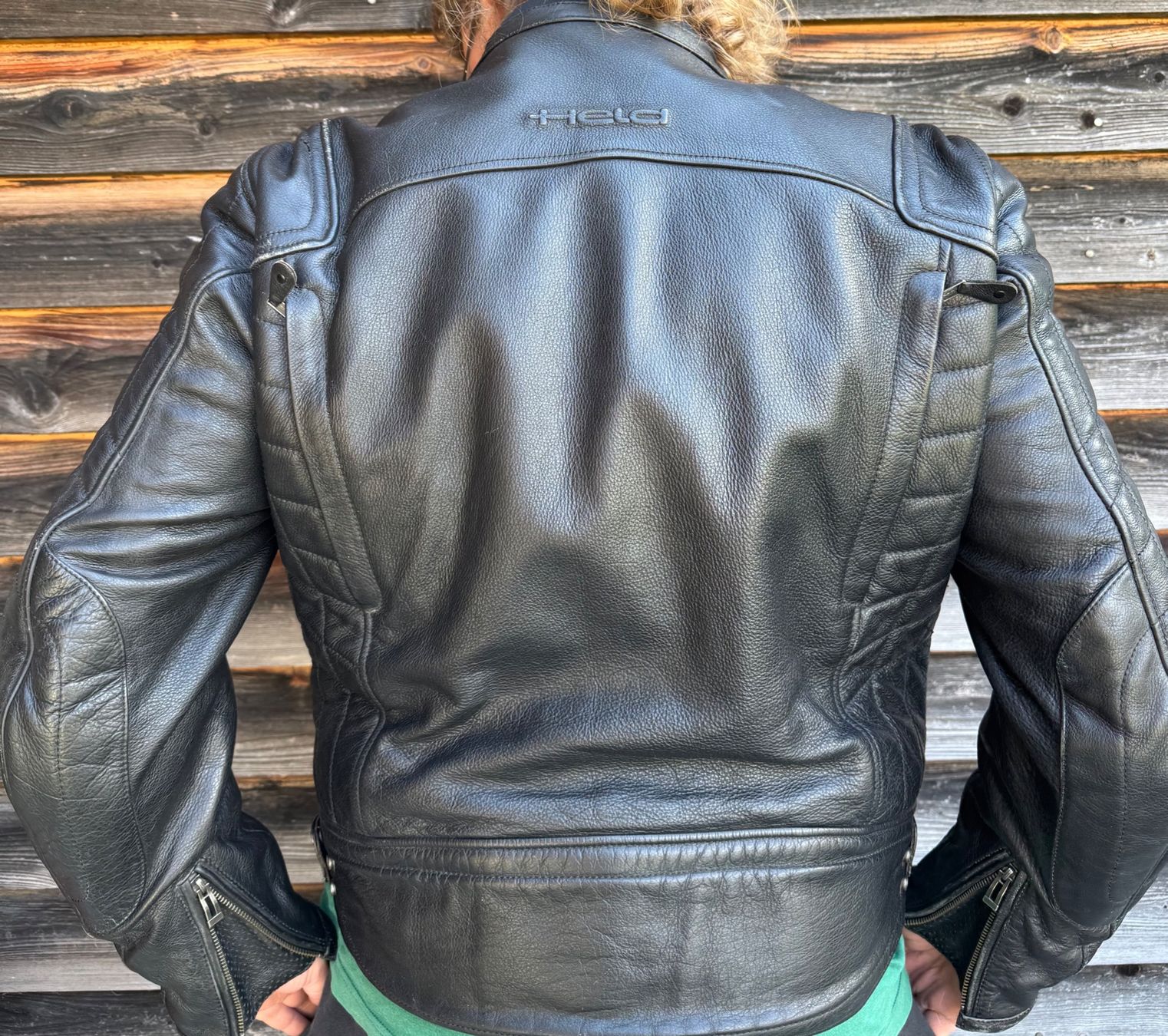 Held Giacche: Held schwarze Motorrad Jacke, Grösse 56, Leder – Usato da Meiringen venduto da Jackwashere