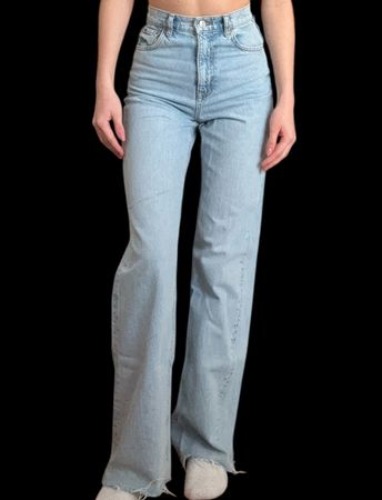 Zara Jeans Wide Leg, hellblau, Grösse 34 - Top Zustand! (55)