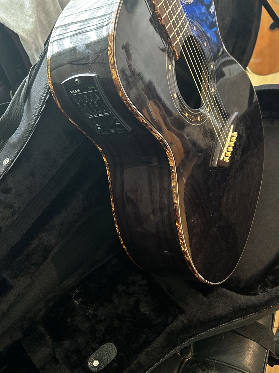 Musikinstrumente: Dean electro acoustic EQA TBK mit hard case – Neu (gemäss Beschreibung) aus Ettingen von faros10 8