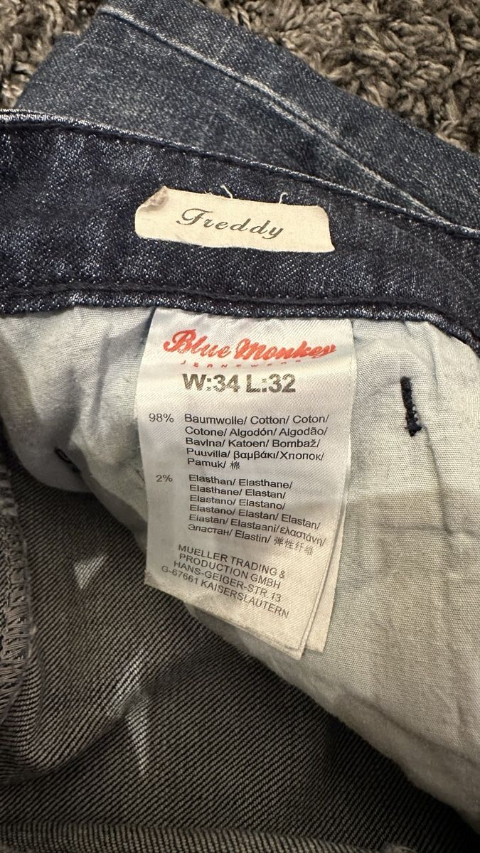 Freddy Jeans: Jeans Blue Monkey Freddy W34 L32 Used – Usato da Ettingen venduto da slg_4107 4