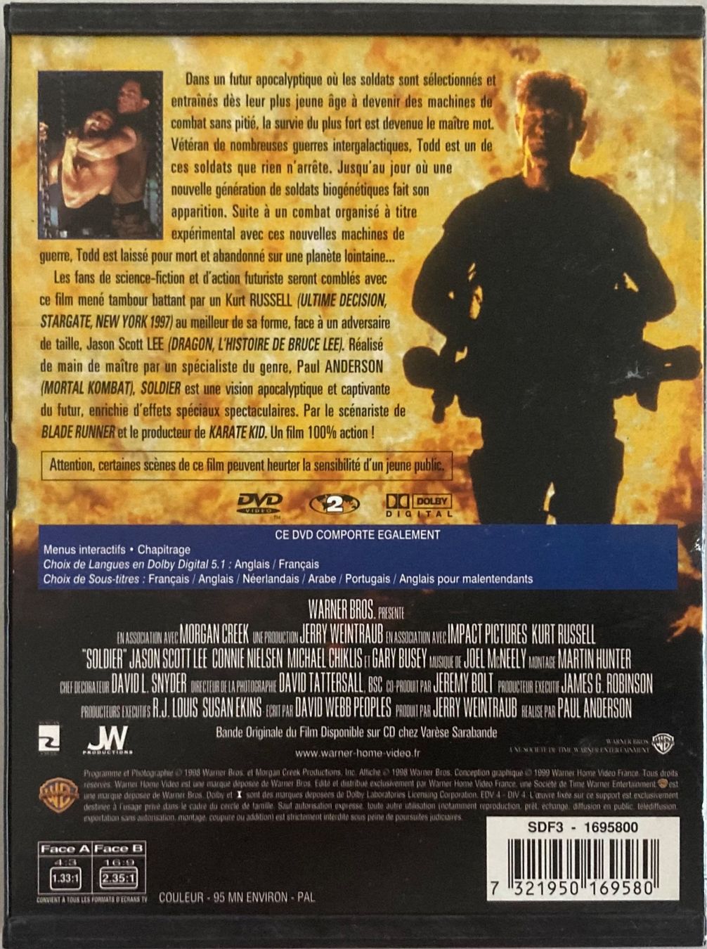 Tutti i DVDs: KURT RUSSELL - SOLDIER – Usato da Poliez-Pittet venduto da Newtown-Records 1