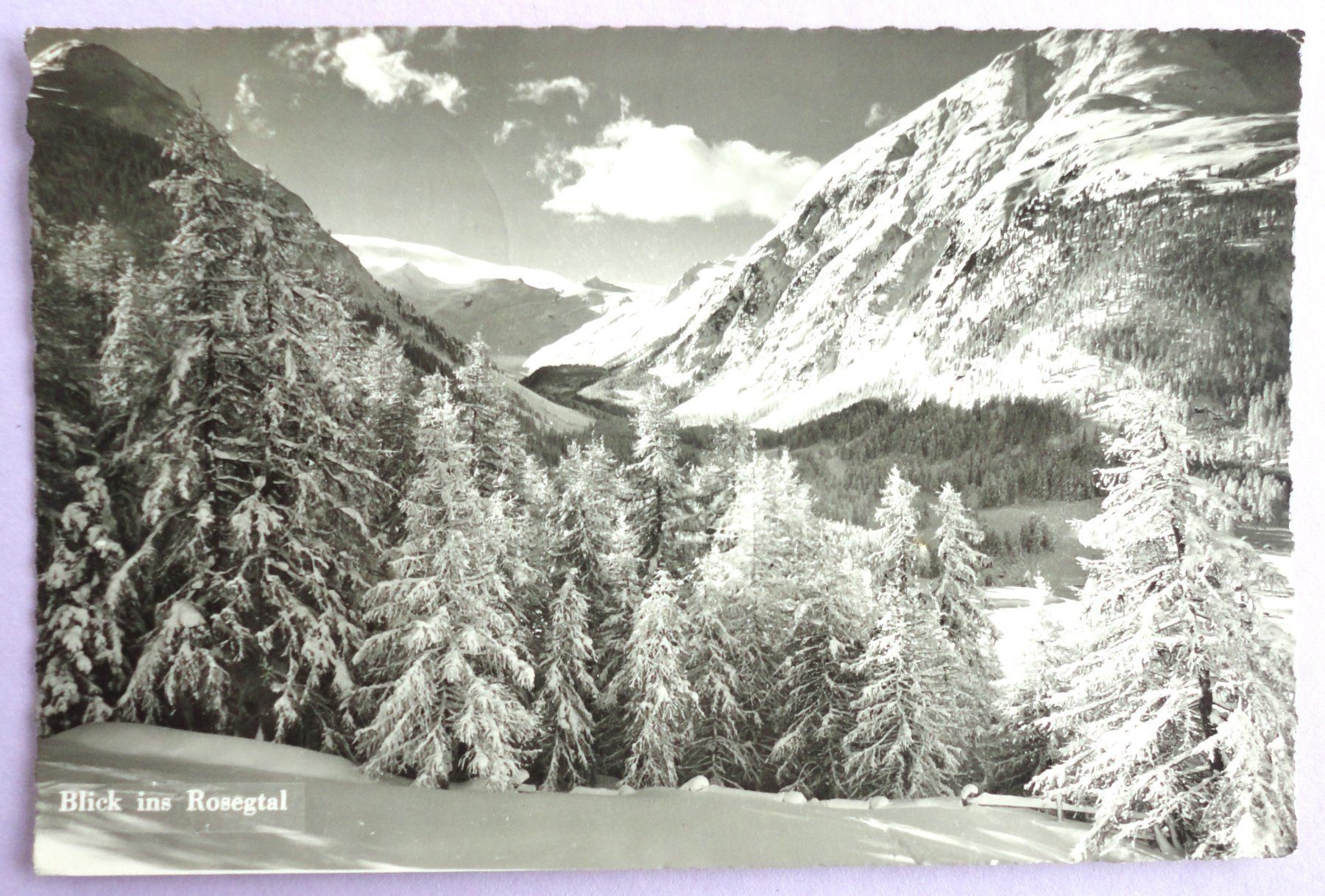 Cartoline postali: Blick ins Rosegtal – Usato da Fétigny venduto da Billy2miny