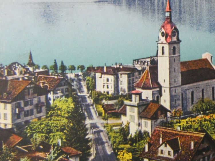 Cartoline postali: VITZNAU LU AK VOGELSICHT – Usato da Ettingen venduto da Hausi4711 1