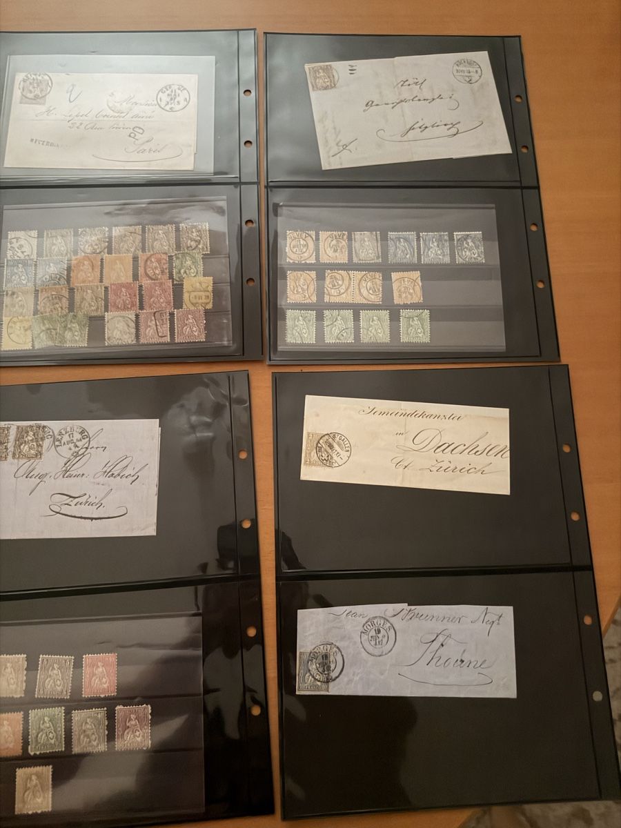 Tutti i francobolli: Album Alt Schweiz ab 1850 – Usato da Murgenthal venduto da Tina_4055 7