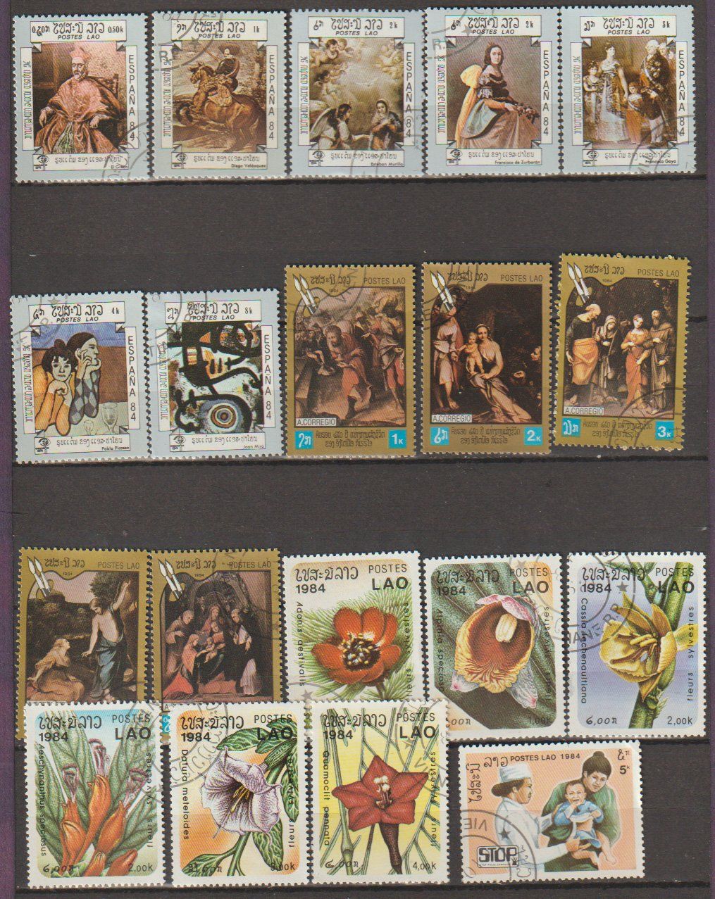 Alle Briefmarken: Royaume du Laos – Gebraucht aus Crans-Montana von kira56 2