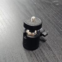 Adaptateur rotule fixation trépied appareil photo noir neuf