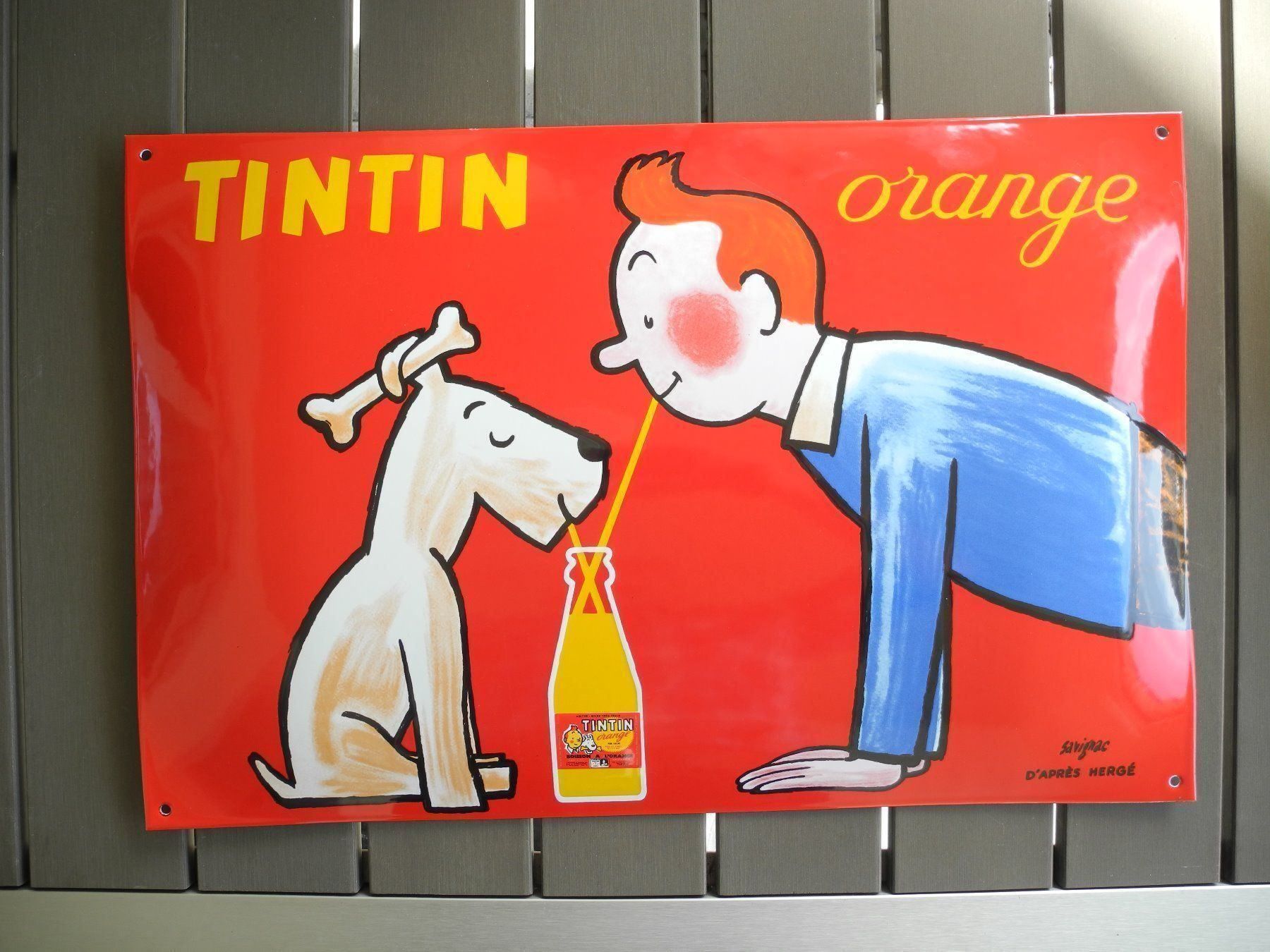 Insegne: TIN TIN EMAILSCHILD – Nuovo (secondo la descrizione) da Reinach AG venduto da Huckleberrysix 5