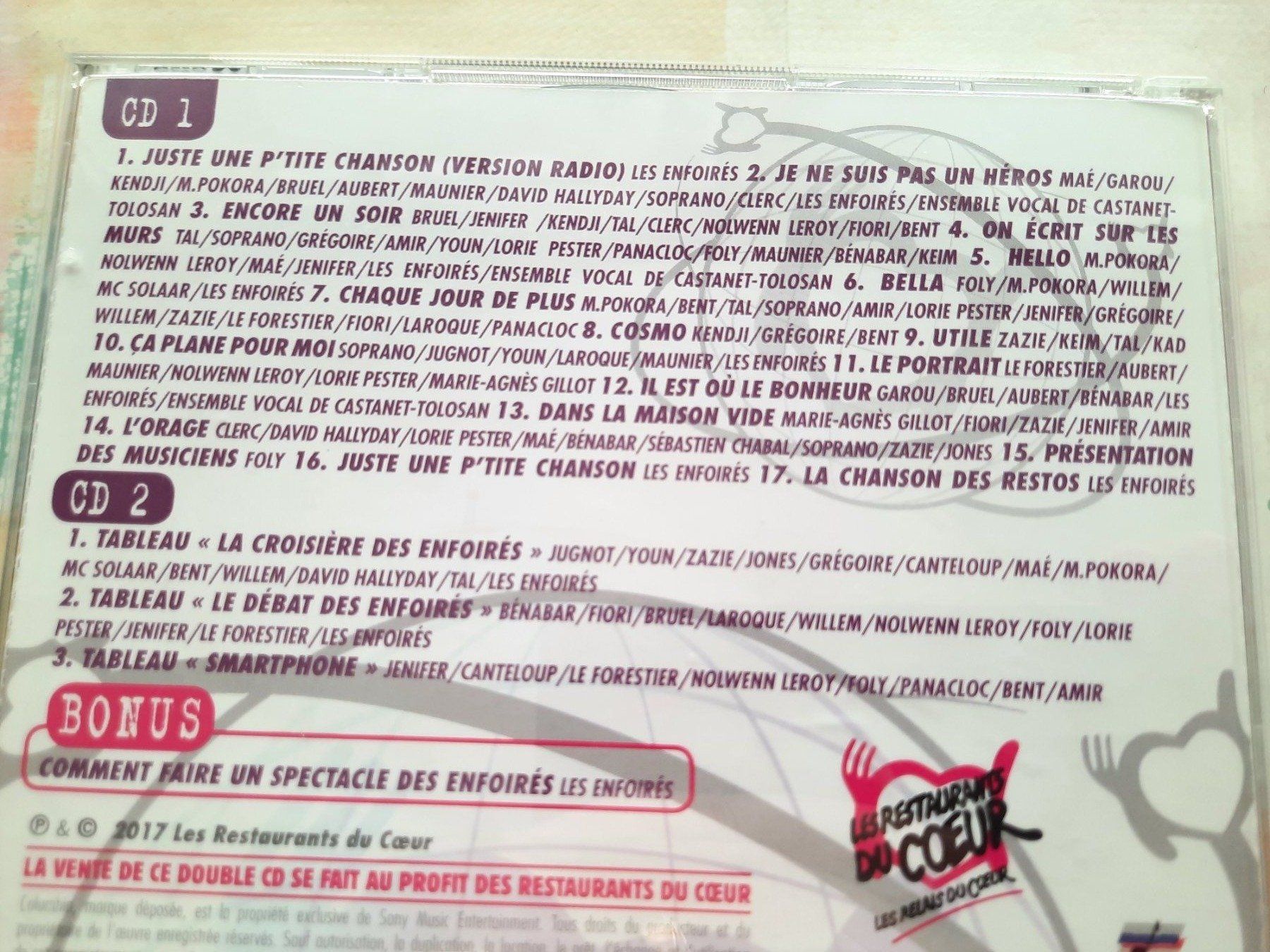 CDs: CD Les enfoirés 2017 – Gebraucht aus Pully von bro_n52j 2