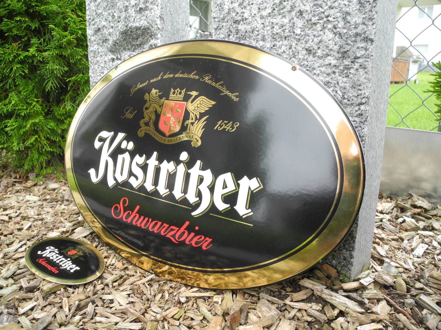 Insegne: 2 x KÖSTRITZER SCHWARZBIER / EMAIL – Usato da Reinach AG venduto da Huckleberrysix 2