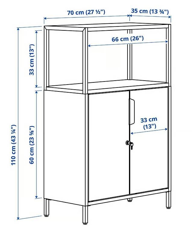 Scaffali: Büroschrank von Ikea mit Verschluss – Usato da Dietikon venduto da csgkz 2