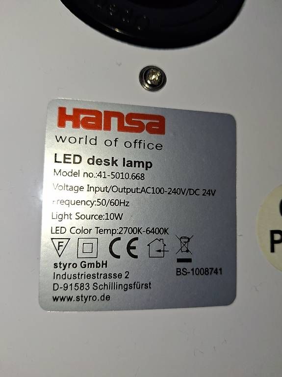 Lampen: LED Desk Lamp von Hansa – Gebraucht aus Schaffhausen von nguni 1
