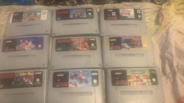 20 Super Nintendo SNES Spiele Modul Konvolut gebraucht