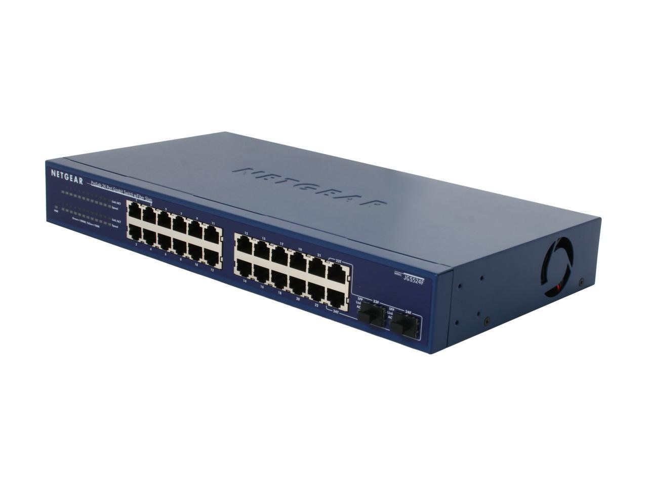 Netgear Hub & Switch: NETGEAR ProSafe 24x Switch JGS524F 2xSFP – Usato da Meggen venduto da IT-Experte 1