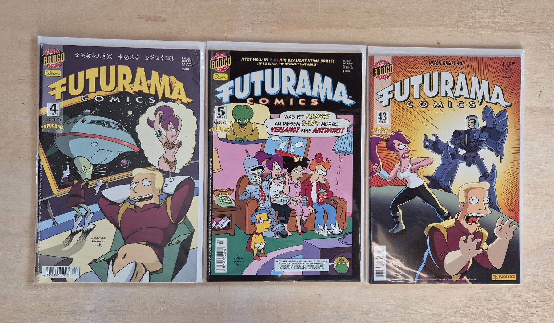 Fumetti: Futurama Hefte Nr. 4, 5 und 43 – Usato da Sargans venduto da Gkohler0