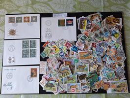 Mehrere hundert Ausland-Briefmarken ab Uralt T4