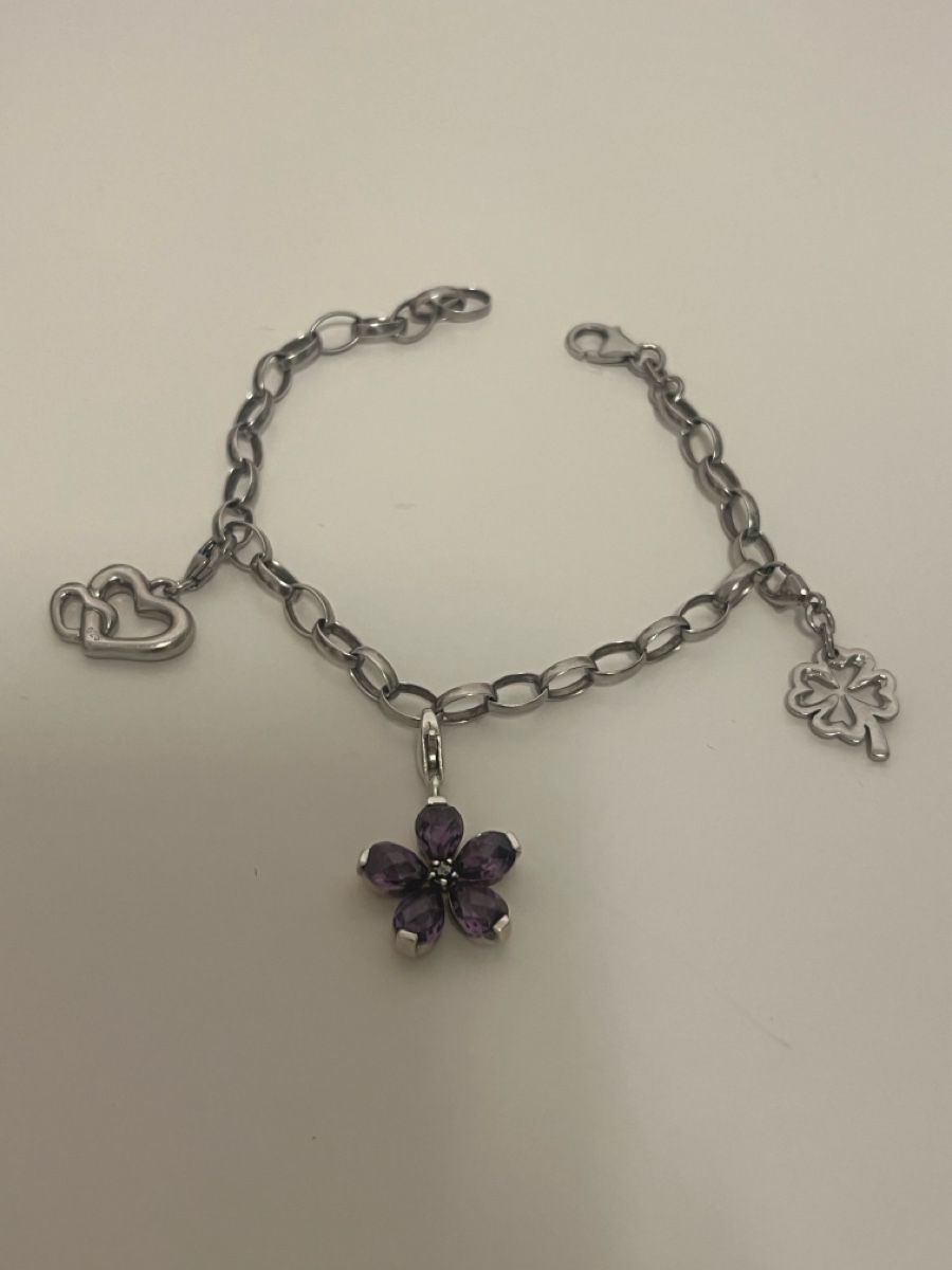 Thomas Sabo Bracciali & Braccialetti: Thomas Sabo Charm-Armband silbrig – Usato da Möhlin venduto da eny_lsk7