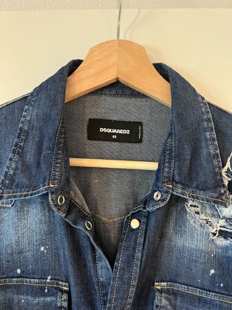 Dsquared2 Denim Shirt - Iconic Design, Size 48 - Spring!