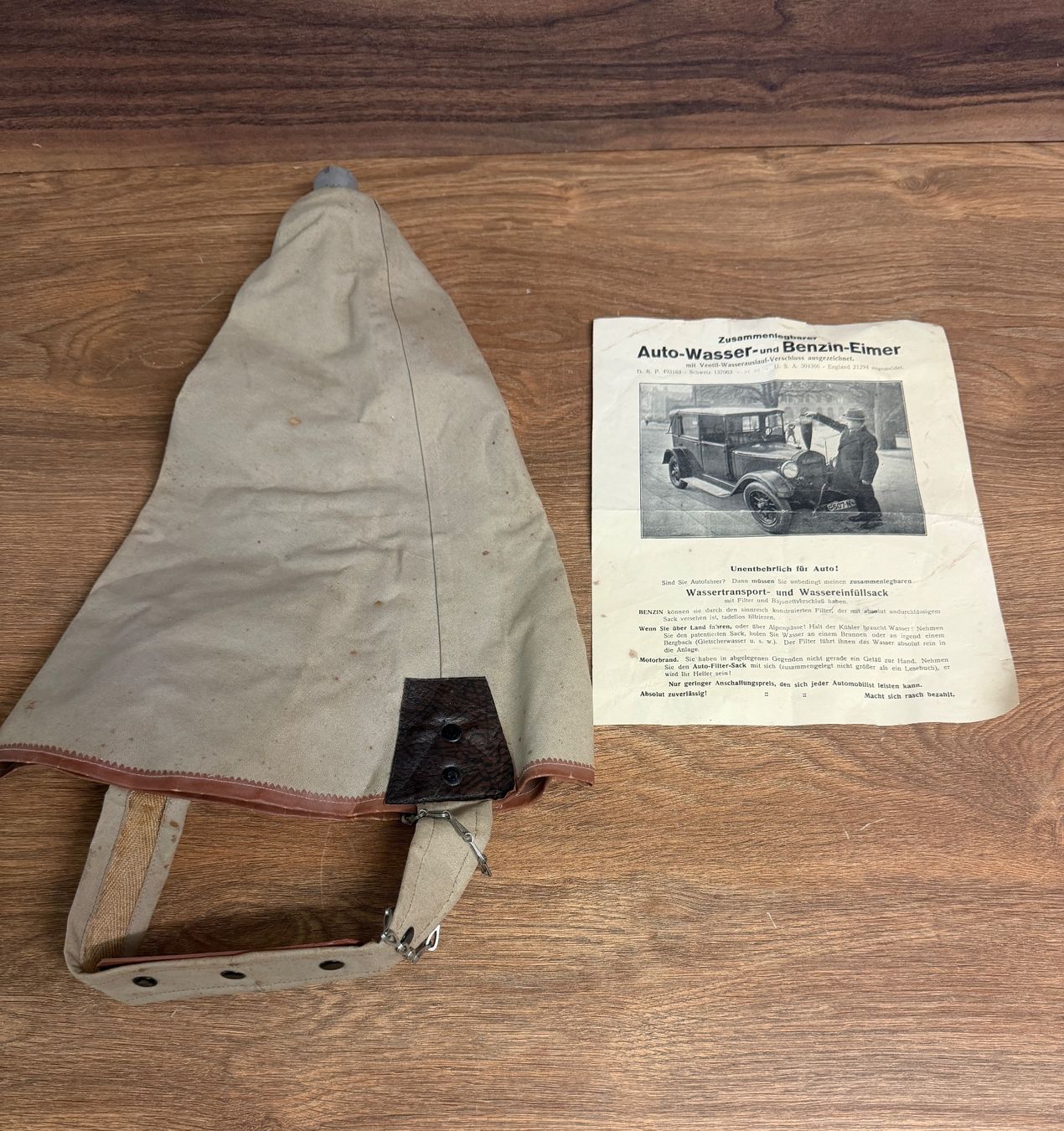 Alle Maschinen: Auto-Wasser Benzin-Eimer, Oldtimer Rarität, Top Zustand – Gebraucht aus Nussbaumen AG von olitech5415
