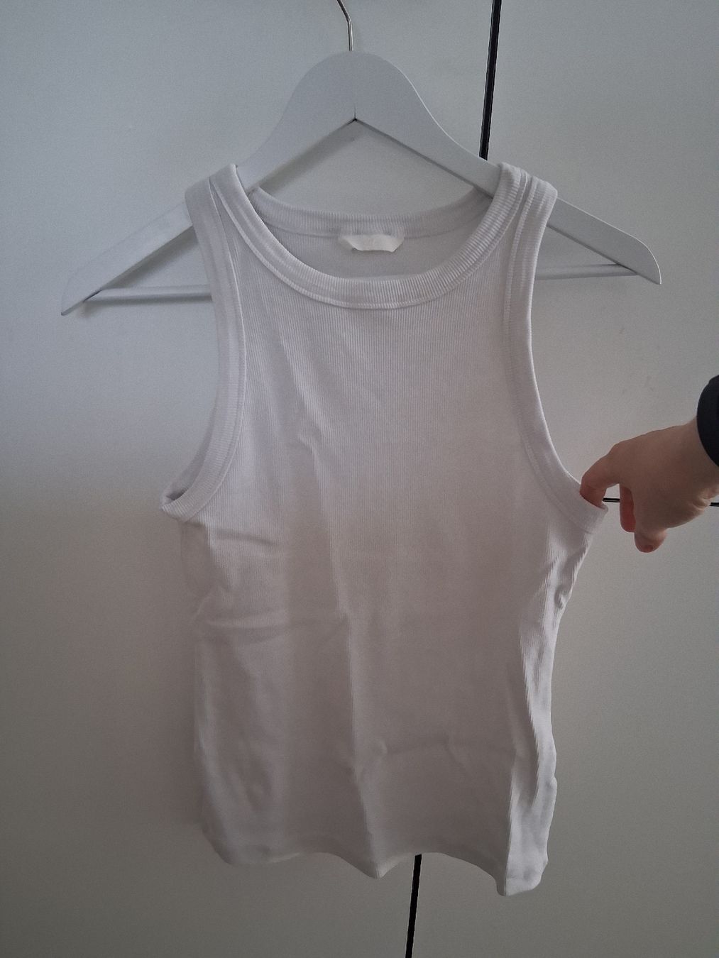 H&M Top: 2 für 1 Top basic, Weiss Grösse M  – Usato da Au ZH venduto da scheimir