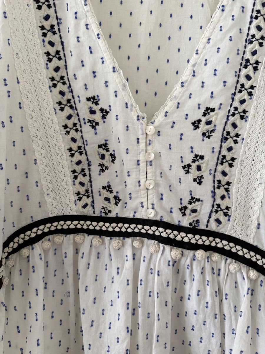 Zara Camicette: Blouse white patterned short sleeve size XL condition good – Nuovo (secondo la descrizione) da Zürich venduto da mariagondo95 3