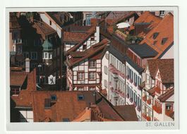 Ansichtskarte St. Gallen Altstadt-Häuser der Schmiedgasse