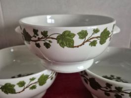 4 bols à oreilles, coupes Porcelaine de Paris C51