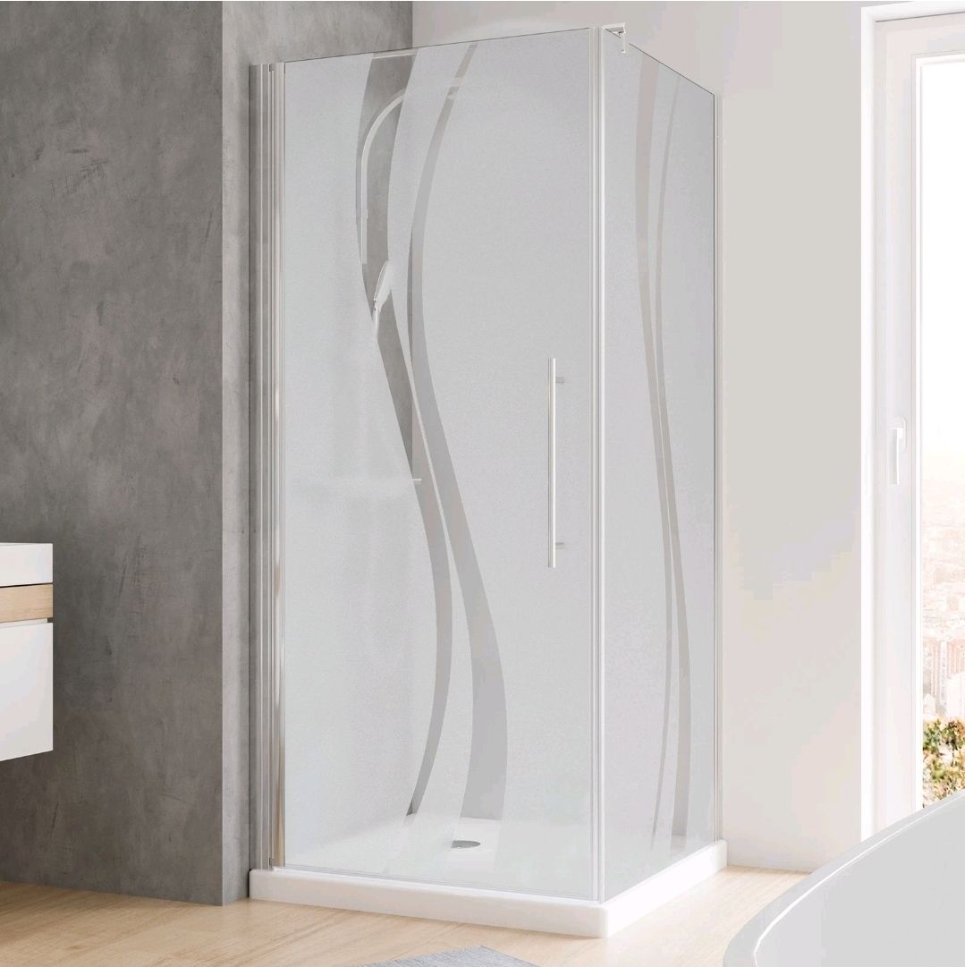 Docce: Glas Duschtrennwand 90x90 – Nuovo e nell'imballaggio originale da Flawil venduto da race-sport