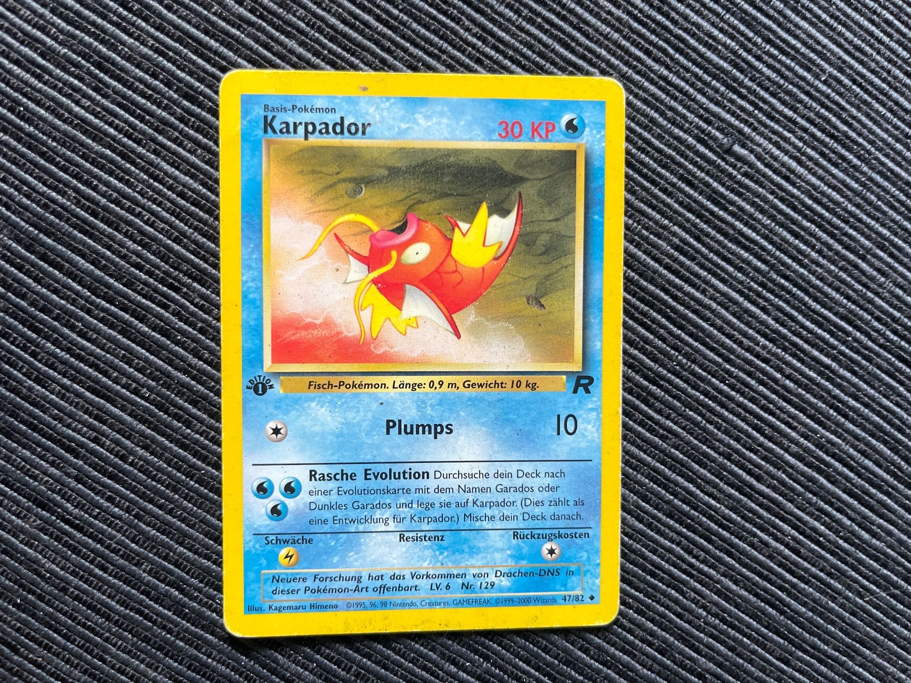 Pokémon Carte collezionabili: Pokemon Karpador 1.Edition Team Rocket – Usato da Wabern venduto da Collectfun