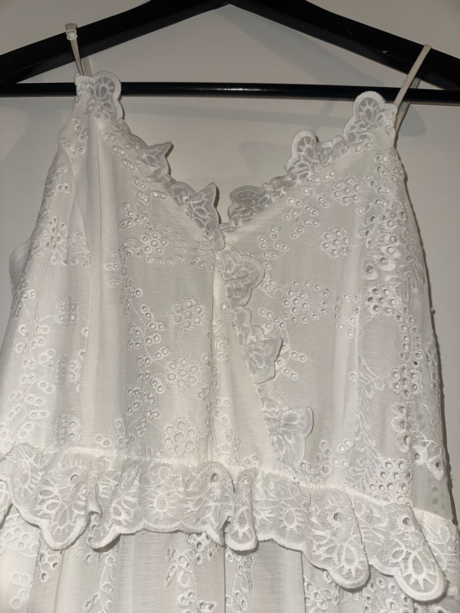 H&M Vestiti: Weisses Kleid mit Stickereien – Usato da Zürich venduto da laurenmzh 1