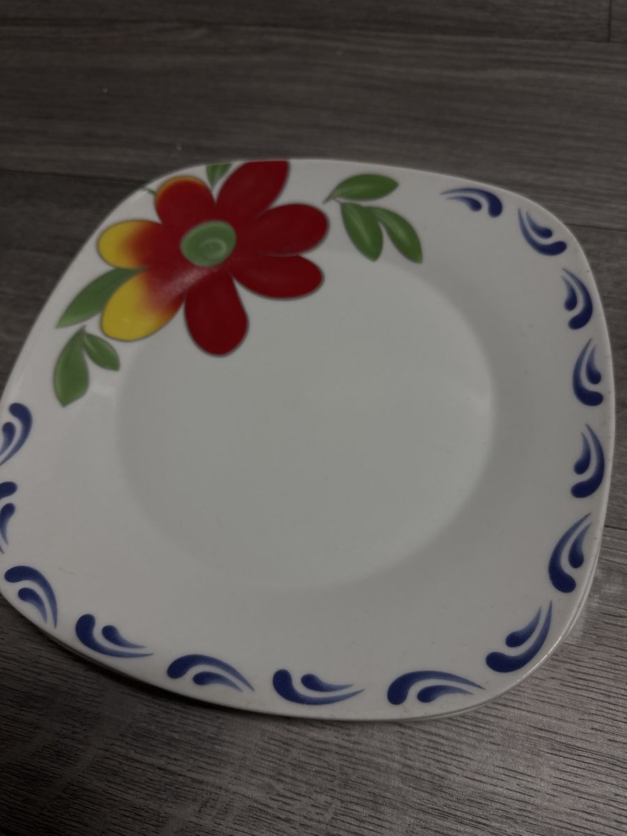 Piatti: 3 schöne Teller mit Blumenmuster – Usato da Elsau venduto da shoppa2 2