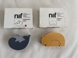 Seelöwenpaar und Berner Mutz aus Holz von NAEF AG   NEU !