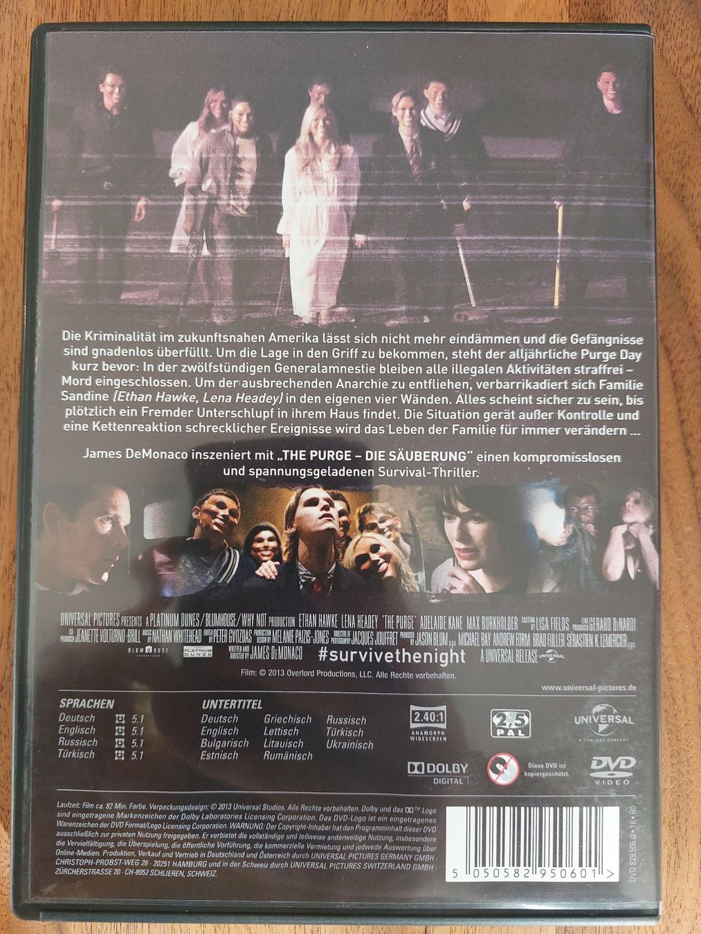 Tutti i DVDs: DVD - The Purge / Die Säuberung – Usato da Rheinfelden venduto da FilmAuktion 1