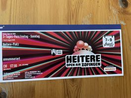 Heitere Open Air Zofingen 3-Tages-Pass 7-9 August 2026