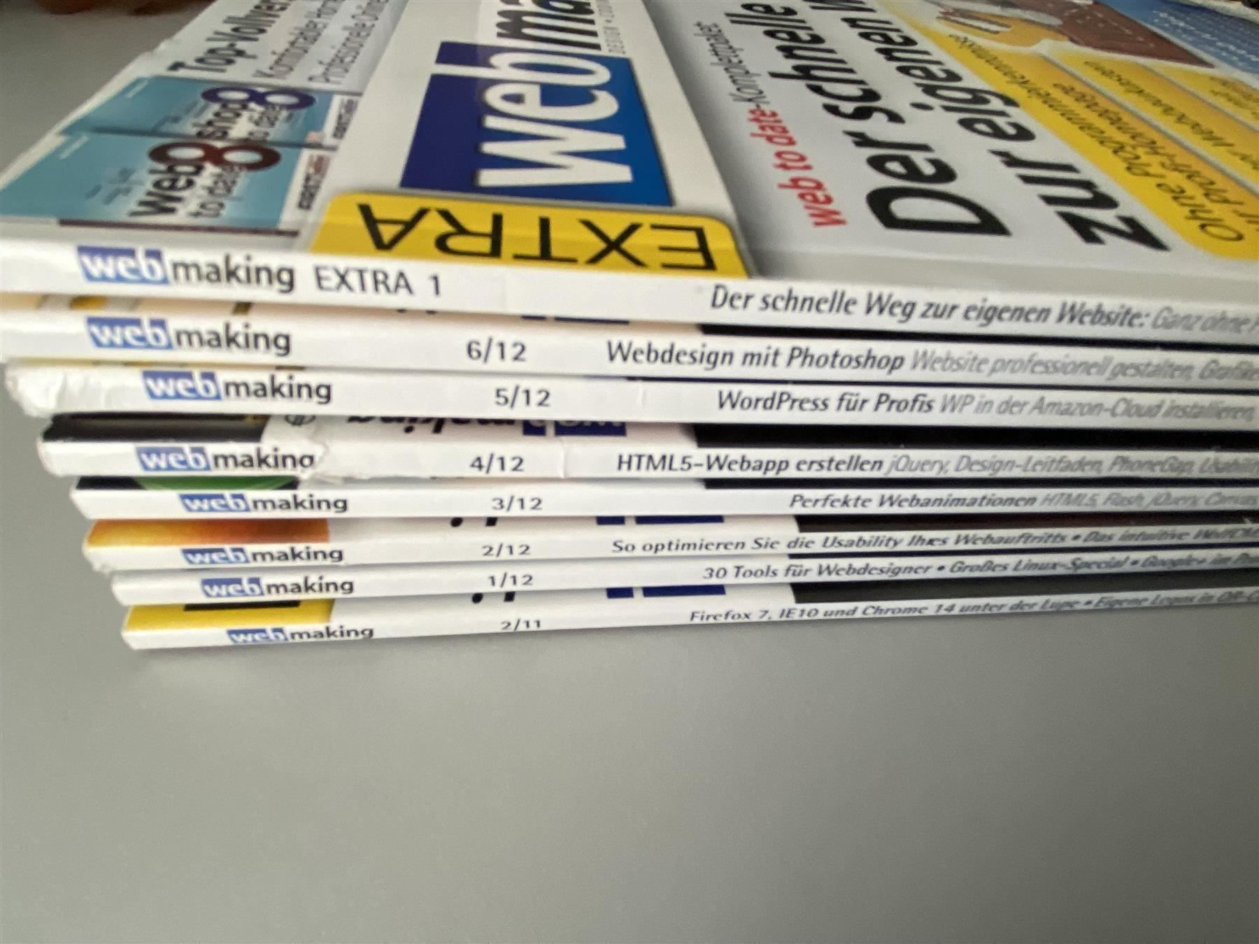 Riviste & Magazine: 8x webmaking Fachmagazine – Usato da Langwiesen venduto da Restposten-24 1
