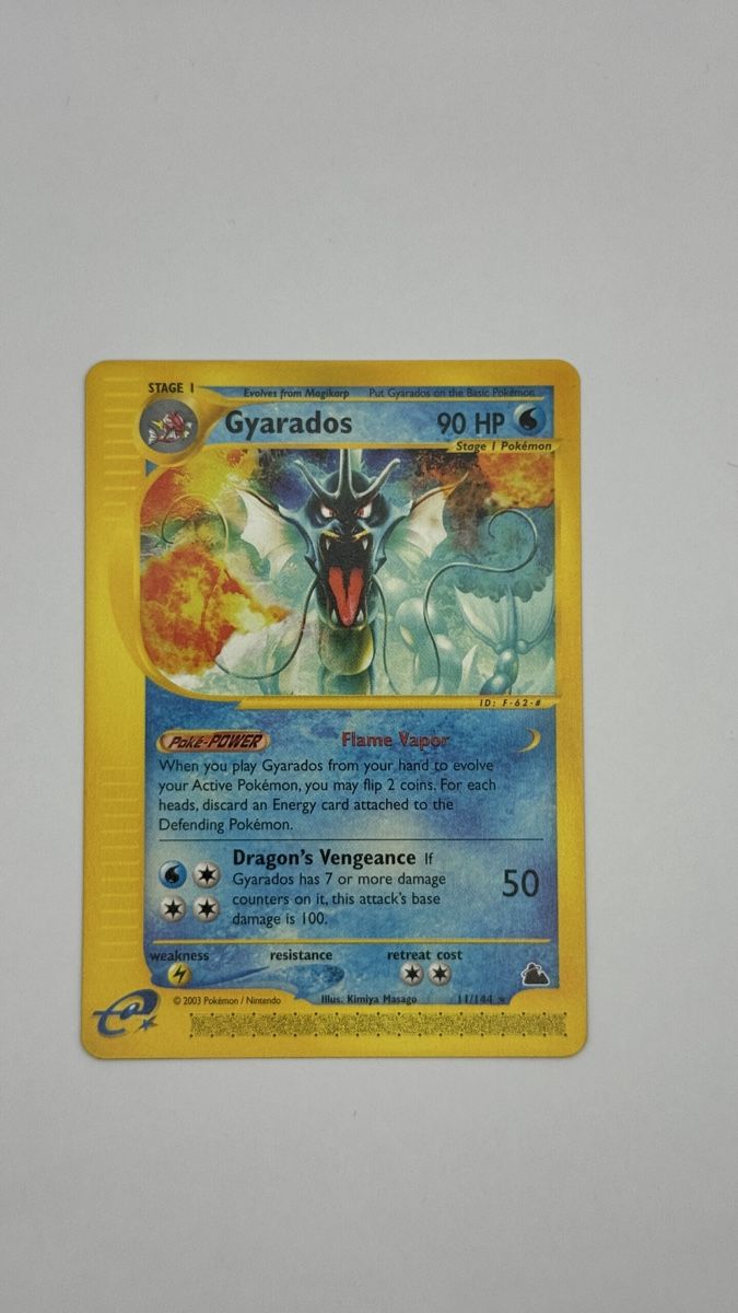 Pokémon Carte collezionabili: Gyarados Skyridge 11/144 – Usato da Belprahon venduto da Rob_ain