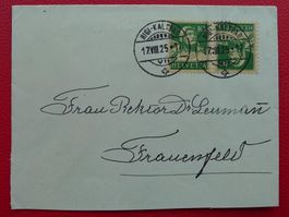 1925, LUXUS-Hotelpost-Beleg: RIGI-KALTBAD mit K18.