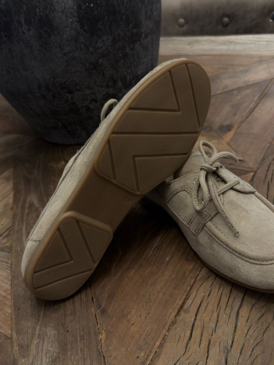 Damenschuhe: Loafers Gr 38 suede taupe – Neu (gemäss Beschreibung) aus Fehraltorf von Erdo81 1