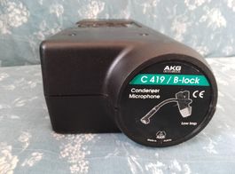 AKG C 419 / B-lock microphone, boîte, bon état