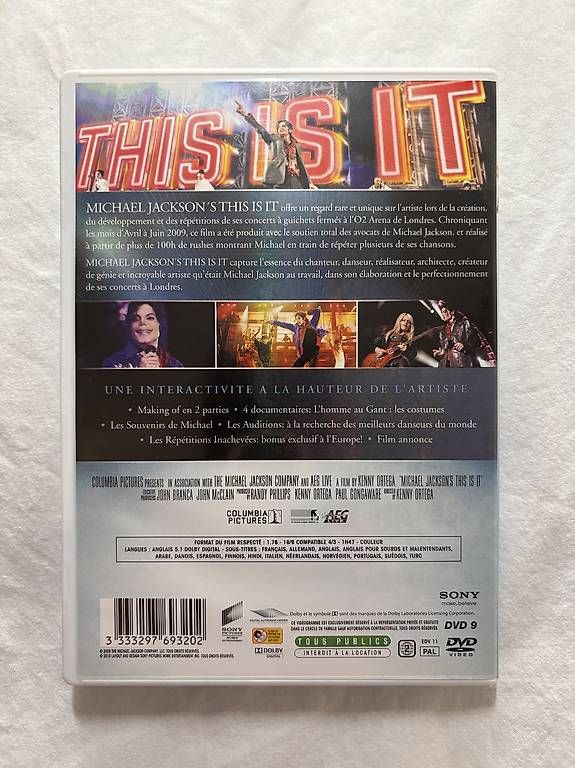 Alle DVDs: DVD - Michael Jackson - This is it – Gebraucht aus Massagno von anickc 1