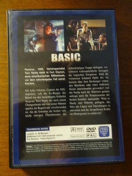 Tutti i DVDs: Basic – Usato da Erstfeld venduto da Mario_boe0 2