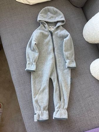 Playshoes Fleece Overall Gr 80 grau - unisex 