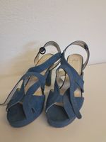 Chaussures à talons bleues, taille 38