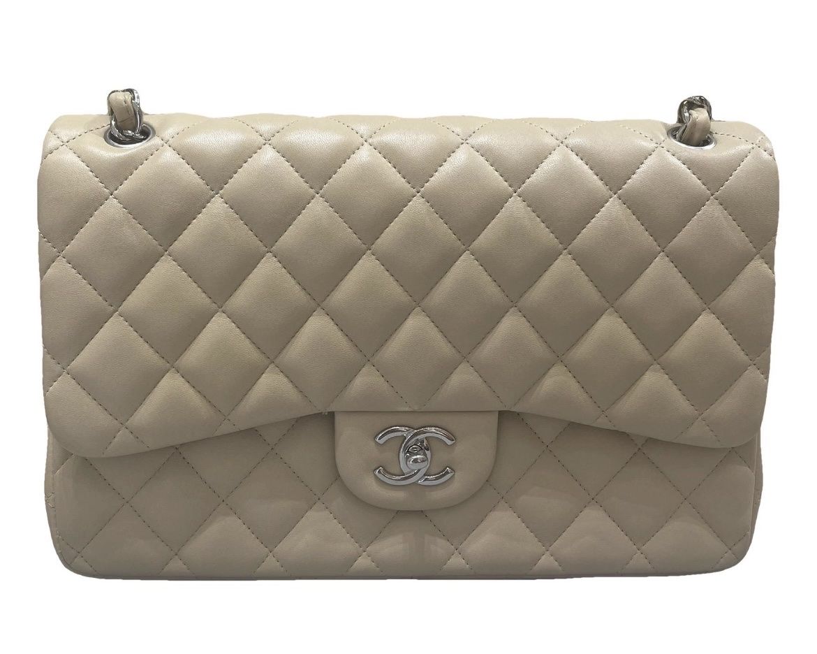 Chanel Borse da donna: Chanel Handtasche double flap beige, silber hardware – Nuovo (secondo la descrizione) da Oberrieden venduto da Mlew
